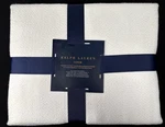 Ralph Lauren Conor F/q Blanket Studio White Organic Cotton Herringbone Twill. Fixed Price $135.00.