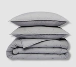 Sky Gray Tufted Quilted Coverlet Set Size, King. Fixed Price $72.90.