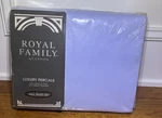 Cannon Royal Family Sequences 4-PIECE Percale Full Double Sheet Set Light Blue. Fixed Price $44.95.