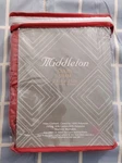 Middleton White Embroidered Cotton Filling New Queen Pillow Sham. Fixed Price $21.72.