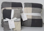 Pottery Barn Bryce Comforter Full Queen & S/2 Standard Shams Charcoal Nwt. Fixed Price $219.95.