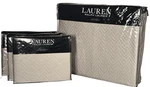 Ralph Lauren Kaia King Coverlet Set Gray Sheen Chevron Matelass Euro Shams 4 Pc. Fixed Price $313.00.