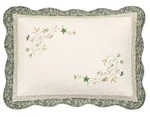 Modern Heirloom Collections Harper Green Quilted King Pillow Sham Embroidered. Fixed Price $11.91.