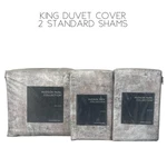 Hudson Park Greystone King Duvet Cover + 2 Standard Shams Set $755. Fixed Price $121.44.