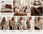 Minky Lux 60X72 Plush Nwt Blanket Faux Fur Oversized Soft Cozy Polyester Calming. Fixed Price $179.99.