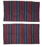 Waverly Sham Set King Classic Preppy Striped Red Blue Studio Stripes Vtg Bedding. Fixed Price $49.99.