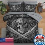 Pamnest Comforter Set Twin Size, Gothic World 5 Pcs Bedding Adults, Vintage. Fixed Price $74.01.