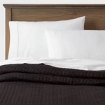 Threshold Quilt Cotton Sateen Washed Pick Stitch Solid Oeko-tex, Black, King. Fixed Price $32.29.