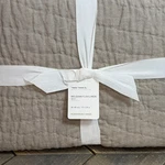 Pottery Barn Belgian Flax Linen Handcrafted Quilt, Twin/xl Dark. Fixed Price $169.00.