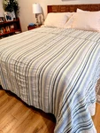 Vermont Country Store Seersucker Bedspread Fresh Stripe Cotton Queen 126X107. Fixed Price $55.00.