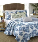 Nip Nine Palms Blue Tropical Reversible King Quilt Set. Fixed Price $93.99.