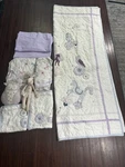 Vtg Pottery Barn Kids Aria Horse Owls Full Twin Quilted Sham Sheets Set. Fixed Price $130.00.