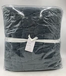 Pottery Barn Cozy Cloud Handcrafted Cotton Quilt Steel Blue Full Queen #A9D. Fixed Price $221.52.
