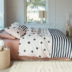 Stripe And Eye Natural Cotton Quilt Cover Set By Vtwonen. Fixed Price $159.38.