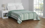 Mainstays Green Vertical Stripe Microfiber Quilt, Full/queen - Reversible. Fixed Price $36.99.