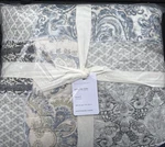 Set (3) Pottery Barn Delaney Handcrafted Patchwork Cotton King Quilt + (2) Shams. Fixed Price $399.99.