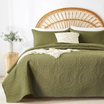 Olive Green Quilt Set King/cal Size, Embossing Microfiber Bedspreads With. Fixed Price $49.99.