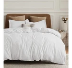 Bedsure White Duvet Cover Queen Size Bedding Set 90"X90" & 2 Pillow Cases. Fixed Price $49.99.
