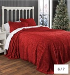 Plow & Hearth Wedding Tufted Chenille Bedspread Blanket Queen Maroon Fringe. Fixed Price $119.95.