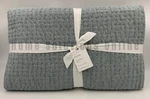 Pottery Barn Pick Stitch Handcrafted Linen Quilt Chambray Full Queen #U2007. Fixed Price $221.89.