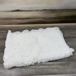 Pottery Barn Loveshackfancy Crochet Edge Bow Bath Mat 21 X34 Spots Washed Read. Fixed Price $34.95.