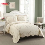 Modern Heirloom Felisa Vintage Floral Embroidered 3-PIECE Quilt Set, All Seasons. Fixed Price $87.56.