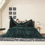 Coova Oversized King Fleece Blanket 120X100 Inche 120"X100" Forest Green 10'X8.3. Fixed Price $68.99.