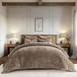 Evergrace Velvet Quilt Set King Size, Luxurious Soft Striped Channel Bedding. Fixed Price $148.60.