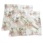 Laura Ashley 2 Honeysuckle Floral Quilted Standard Pillow Case Shams Cottagecore. Fixed Price $29.88.