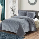 Plush Velvet Luxurious Soft Warm Cozy Bedspread Set Check Stitching Quilted. Fixed Price $89.99.