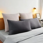 100% Cotton Waffle Weave Pillow Shams Set Of 2, 600TC Solid Reverse Side, Env.... Fixed Price $35.40.