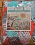 Glory Home Design Loretta King 3PC Cotton Set Geometric Multicolor Quilted. Fixed Price $45.00.