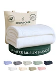 Cloudscape 8 Layer Muslin Blanket Twin Size - 100% Cotton Gauze Summer Blanke.... Fixed Price $144.43.