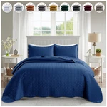 Luxury Cooling Comforter Bedding Set Quilted Coverlet Bedspread Throw King. Fixed Price $27.96.