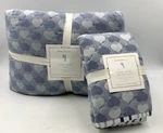 Pottery Barn Kids Hazel Heart Jacquard Full Queen Quilt W/1 Standard Sham #9968D. Fixed Price $136.49.