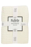 Piubelle Queen Waffle Weave Coverlet Bedspread Beige 100% Cotton Portugal. Fixed Price $59.99.