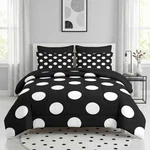 Pamnest Comforter Set King Size, Polka Dot 7 Pcs Bedding Kids And Adults, Bl. Fixed Price $149.99.