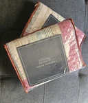 New Set Of 2 Jcpenney Home Log Cabin King Pillow Shams Quilted Cotton Patchwork. Fixed Price $29.99.