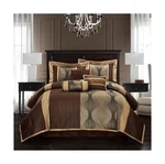 Stratford Park Elegant Brown Comforter SET,7 Piece Bed Bag, Cal King Siz.... Fixed Price $139.36.