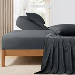Horbaunal Dark Grey Split Head King Set - 4 Pieces Flex Top Sheets.... Fixed Price $42.24.