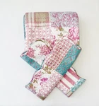 3-PIECE King Size Printed Patchwork Quilt Set Flower Floral Strip. Fixed Price $31.19.