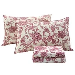 Bedding Elegant Sheets Set Luxury Collections 800 Queen Red Floral. Fixed Price $141.20.