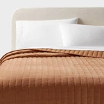 King Channel Stitch Velvet Quilt Camel Threshold: Oeko-tex Certified,. Fixed Price $39.09.