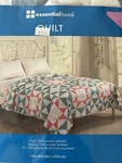 Kmart Full/king Size Quilt Essential Home Multi Star Pattern Vintage Farmhouse. Fixed Price $29.99.