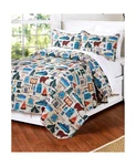 The Lakeside Collection Campsite Quilt Set With Retro Camping Print... Fast Ship. Fixed Price $58.99.