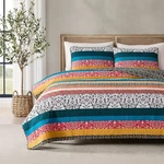 Boho Stripe Quilt Set. Fixed Price $116.99.