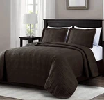 Chezmoi Collection 3-PIECE Brown Oversized Bedding Coverlet Bedspread Quilt Set. Fixed Price $47.99.