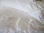 Portugal Cotton Lace Ruffle White Matelasse Coverlet- King. Fixed Price $169.99.