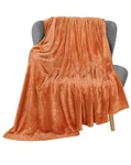 Utopia Bedding Flannel Fleece Blanket Burnt Orange 50 X60. Fixed Price $9.99.