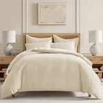 Levtex Home H2655 Undyed Cream Cloud Waffle Knit Comforter Set King. Fixed Price $261.75.